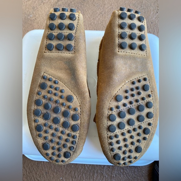 Minnetonka Women's MINNETONKA
KILTY - Brown / Dark Tan Suede Moccasins - Picture 4 of 8